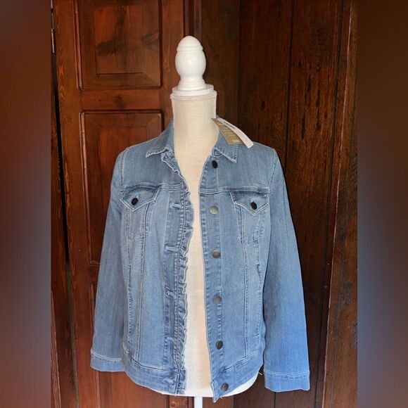 Womens‎ Chicos Denim Jacket size 0 - New - Picture 1 of 5